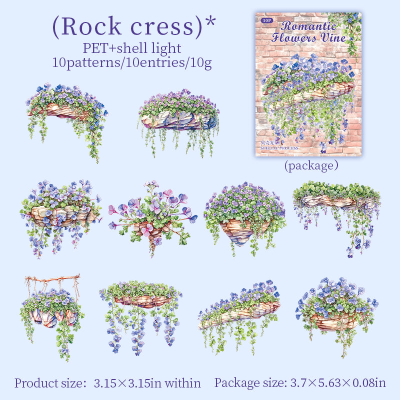 #02581 Romantie Flower Series Sticker