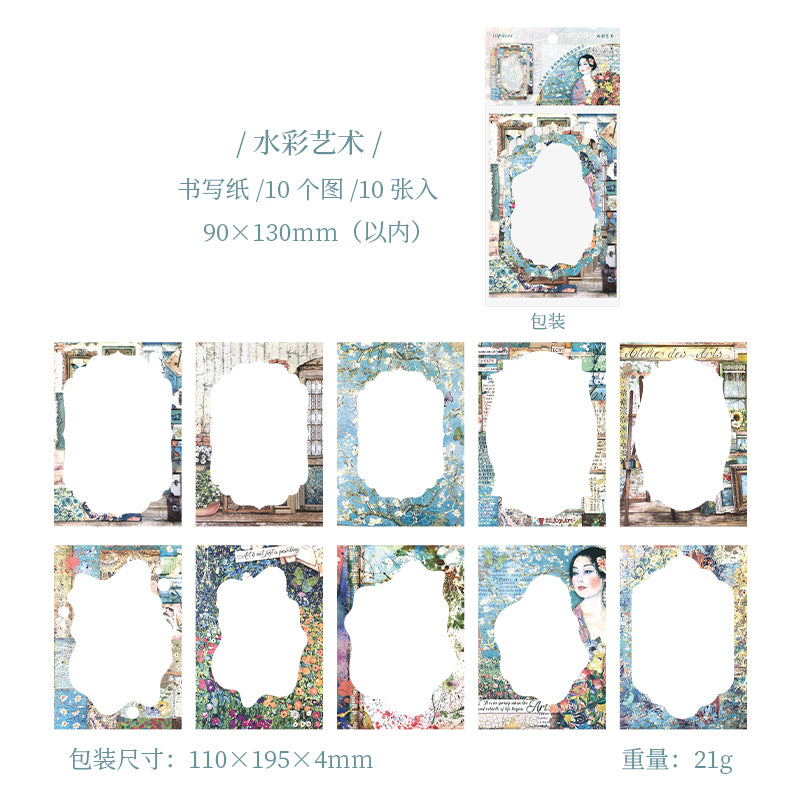 #02567 Flower Frame Series Sticker