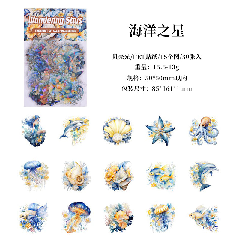 #02582 Ocean Star Series Sticker