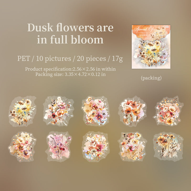 #02256 Flowers Spreading Series Sticker