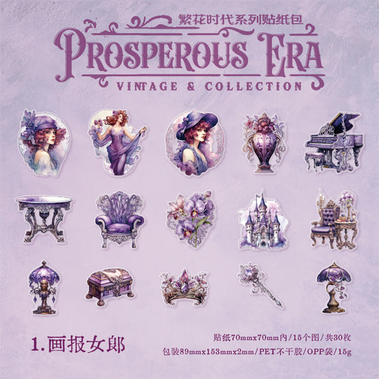 #02525c Europen Flower Series Sticker