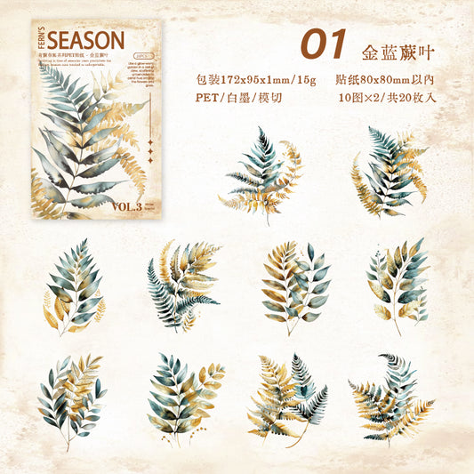 #02592 Season Greenery Series Sticker