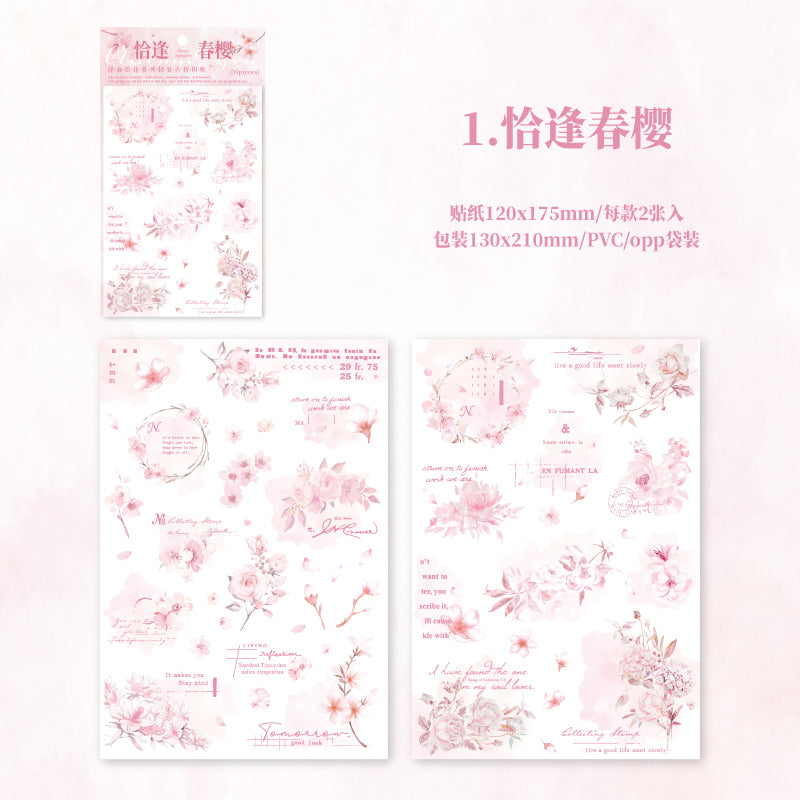 #02572 Seasonal Flower Series Sticker