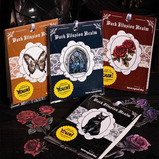 #02010 Dark Fantasy Cat Sticker