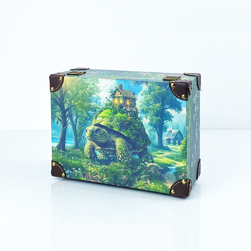 #010101 Customized Pattern Wooden Box