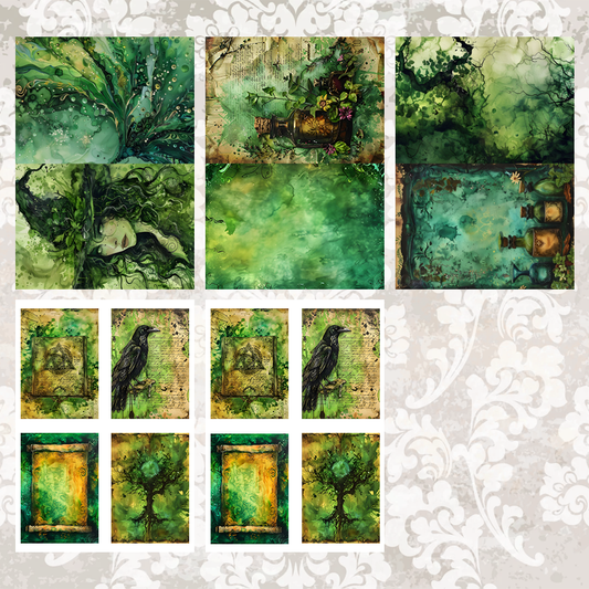 #5A101 POI Print A5 Cardstock Paper Set 10 Pcs