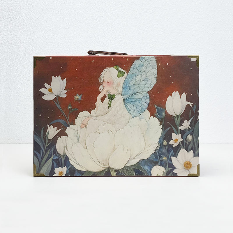 #01102 Customized Pattern Wooden Suitcase