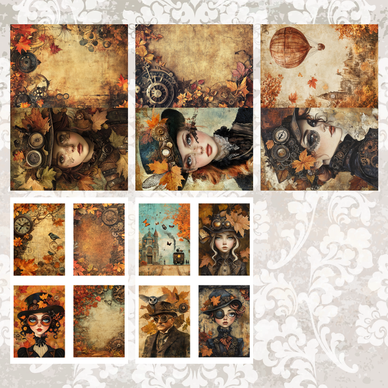 #5A109 POI Print A5 Cardstock Paper Set 10 Pcs