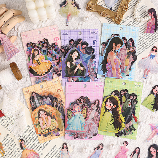 #02565 Pretty Girl Series Sticker