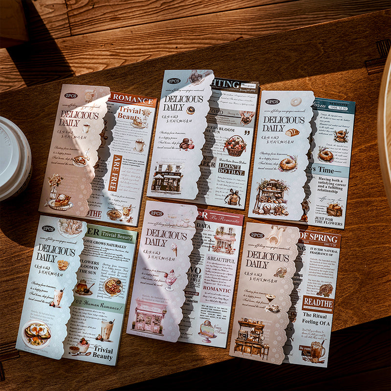 #02114 Delicacy in Newspaper Series Sticker