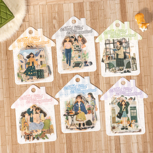 #02377 Cute Girl Series Sticker