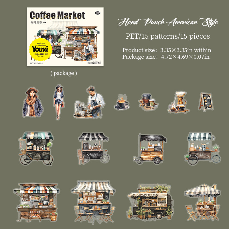 #02123 Coffe Market Series Sticker