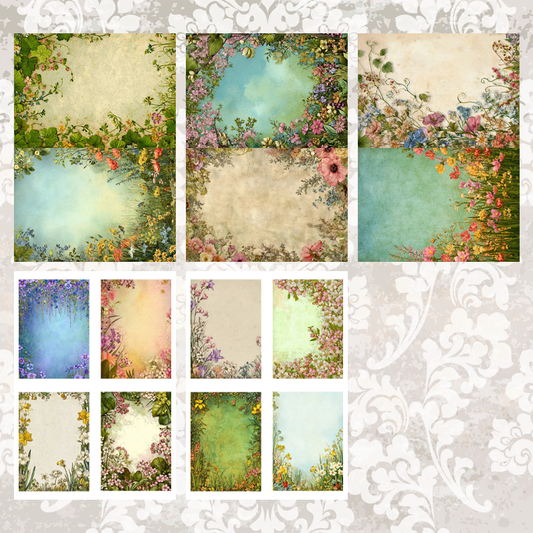 #5A110 POI Print A5 Cardstock Paper Set 10 Pcs