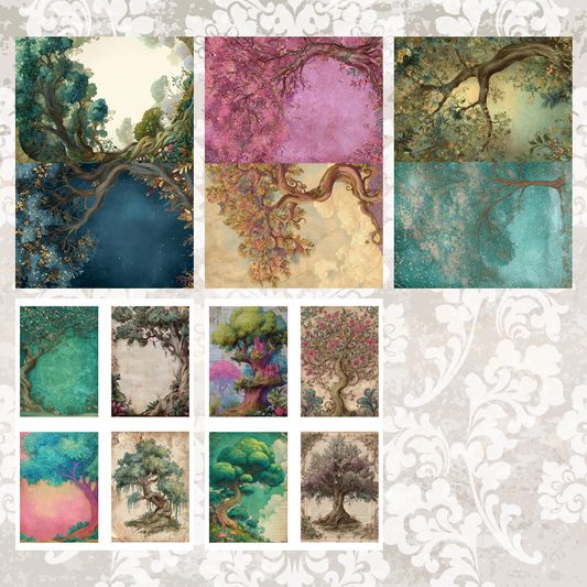 #5A117 POI Print A5 Cardstock Paper Set 10 Pcs
