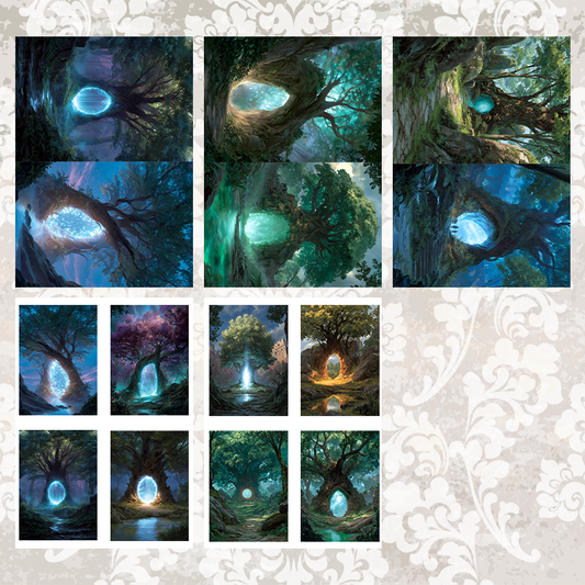 #11 POI Print A5 Cardstock Paper Set 10 Pcs