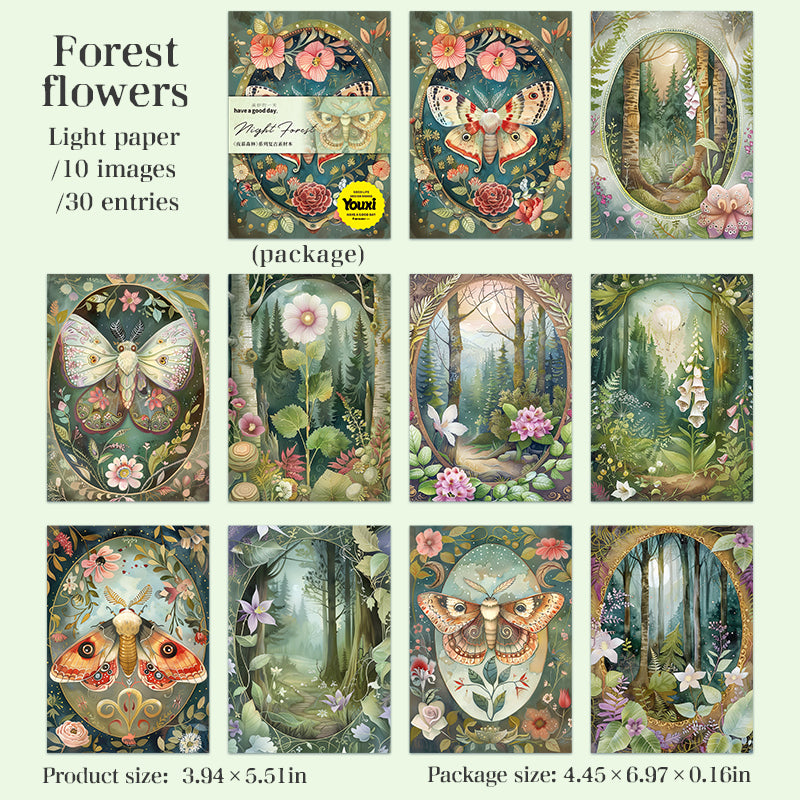 #02425 Night Forest Series Material Paper