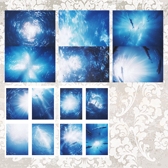 #5A127 POI Print A5 Cardstock Paper Set 10 Pcs