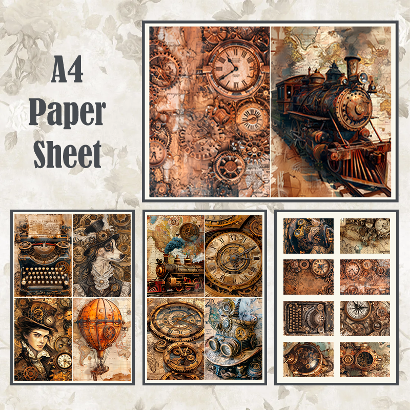 #12 POI Print A4 Cardstock Paper Set 5 Pcs