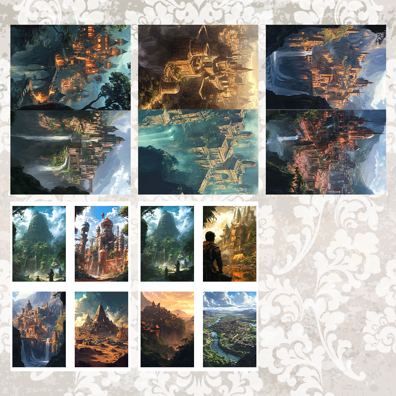 #12 POI Print A5 Cardstock Paper Set 10 Pcs