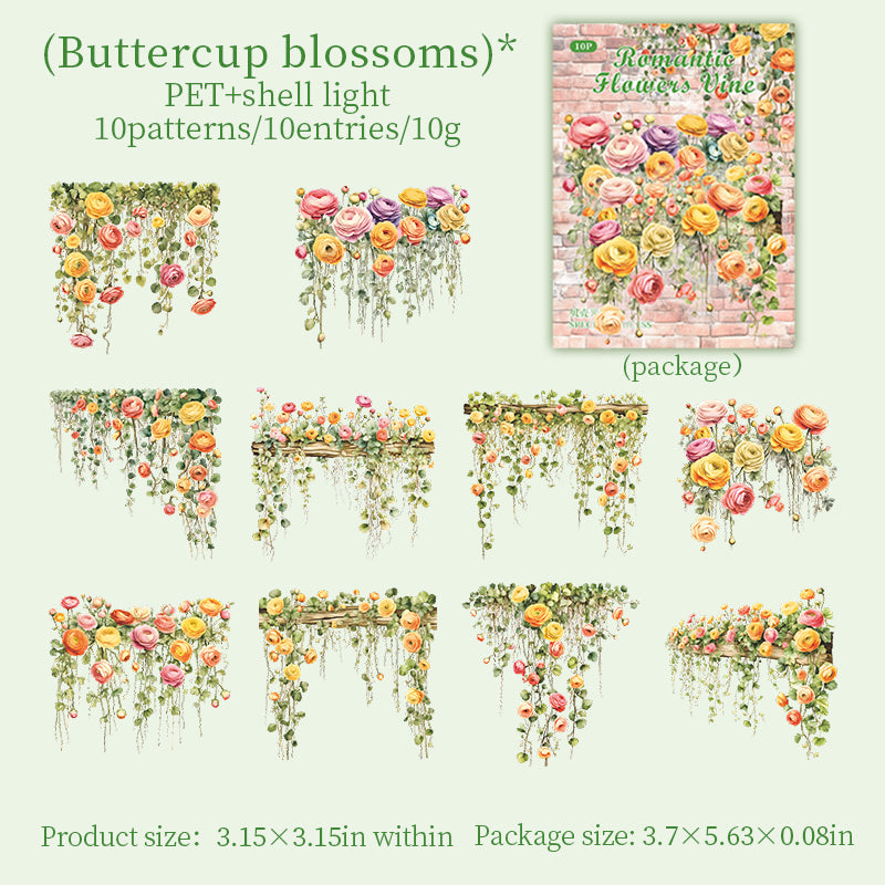 #02581 Romantie Flower Series Sticker