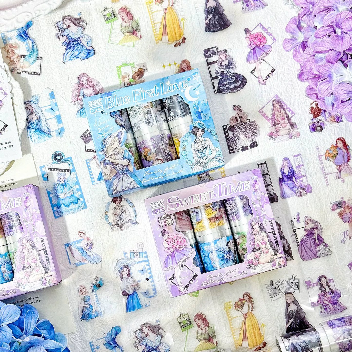 #03145 Girls Whisper Series Tape Set 4 Rolls