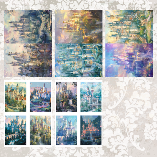#5A146 POI Print A5 Cardstock Paper Set 10 Pcs