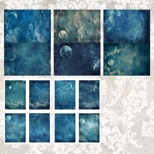 #5A147 POI Print A5 Cardstock Paper Set 10 Pcs