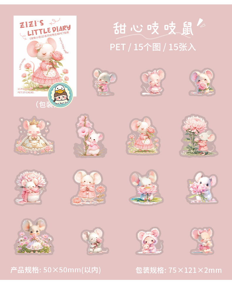 #02627 Mouse Diary Series Sticker