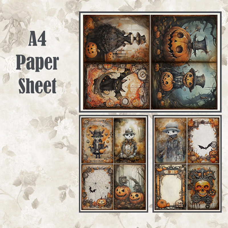 #15 POI Print A4 Cardstock Paper Set 4 Pcs