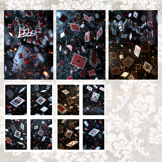 #5A162 POI Print A5 Cardstock Paper Set 10 Pcs