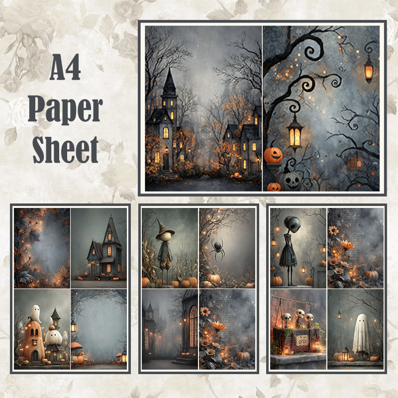 #16 POI Print A4 Cardstock Paper Set 5 Pcs