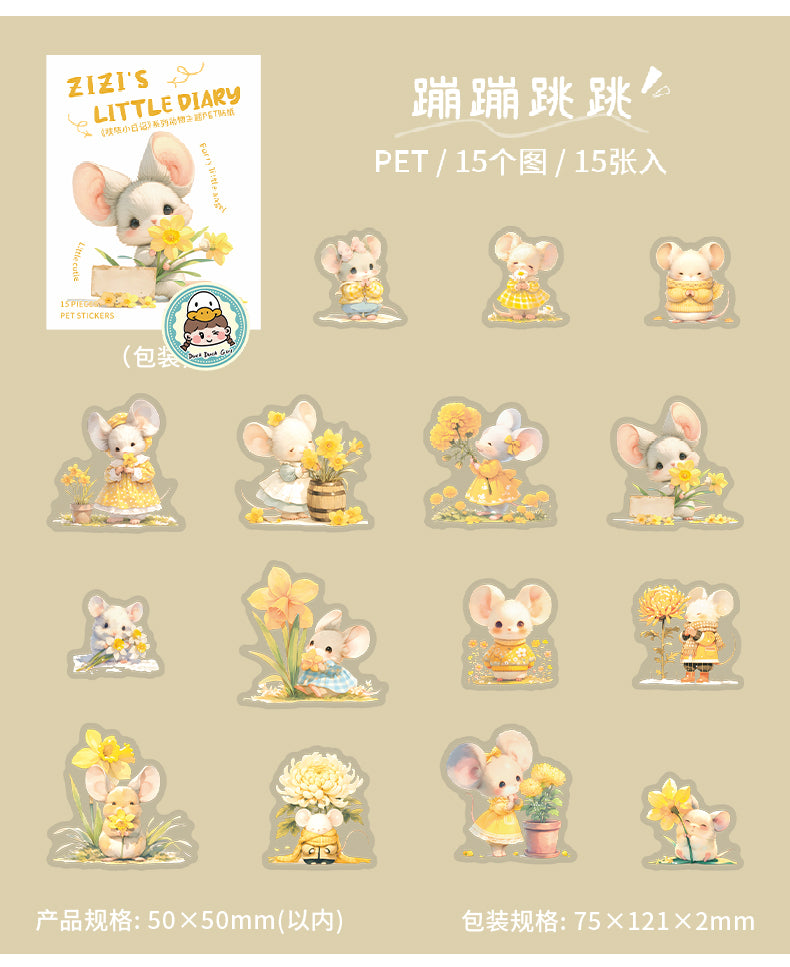 #02627 Mouse Diary Series Sticker