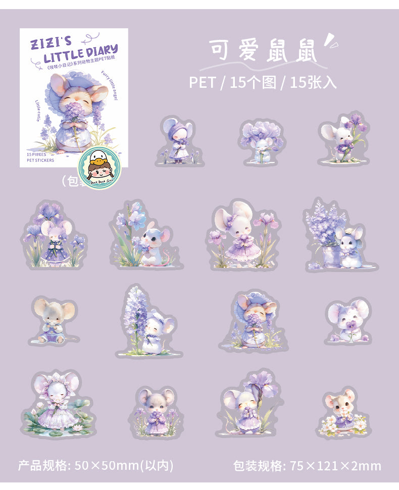 #02627 Mouse Diary Series Sticker
