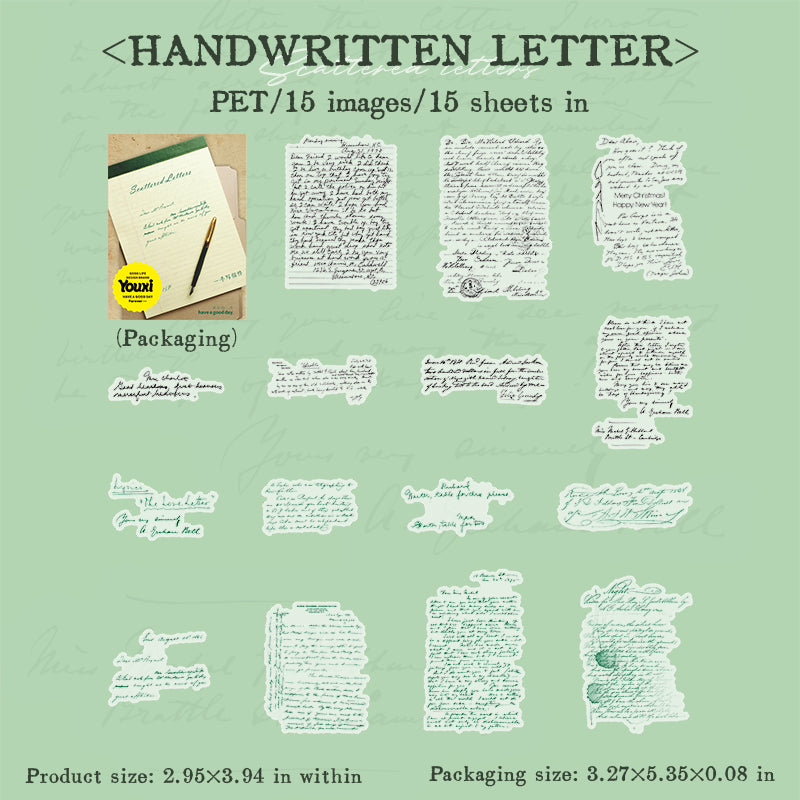 #02181 Scattered Letter Series Sticker