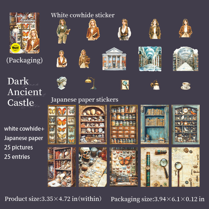 #02553 Gothic College Series Sticker
