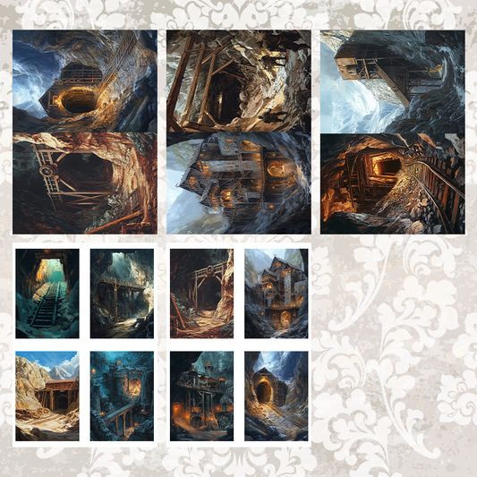 #5A18 POI Print A5 Cardstock Paper Set 10 Pcs