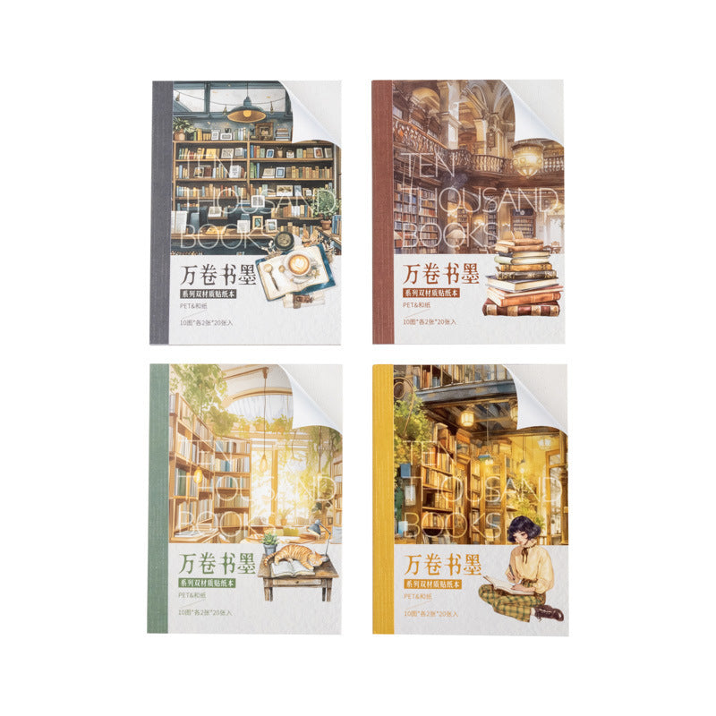 #02191 Book and Ink Series Sticker