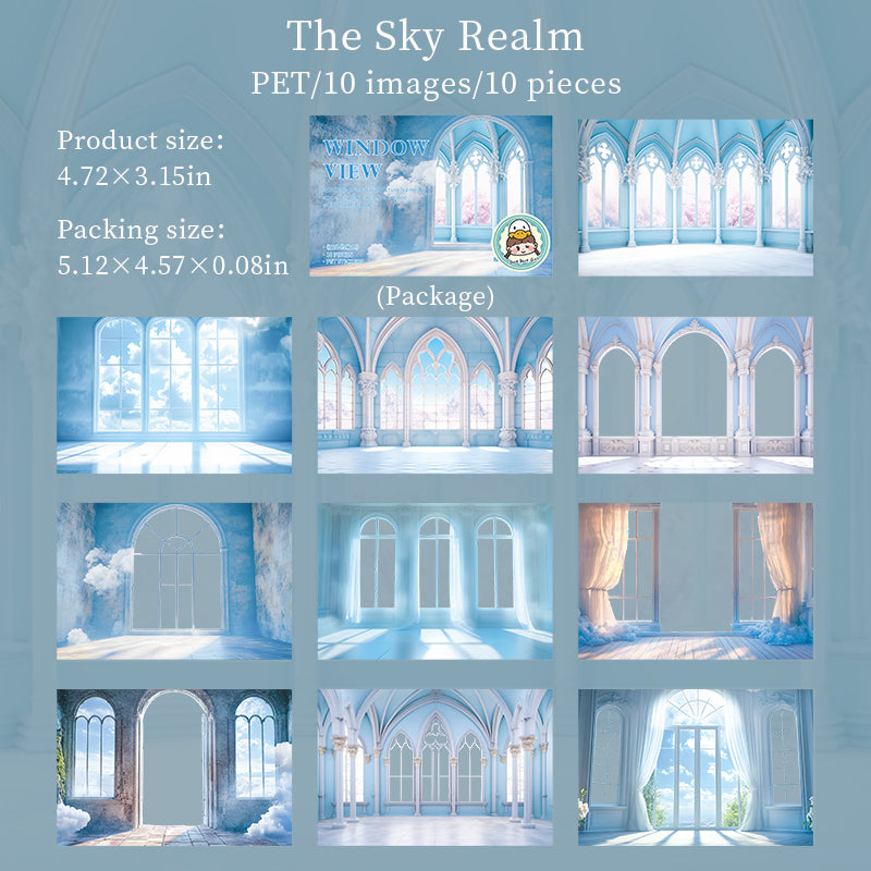 #02628 Beatutiful Window Scenery Series Sticker