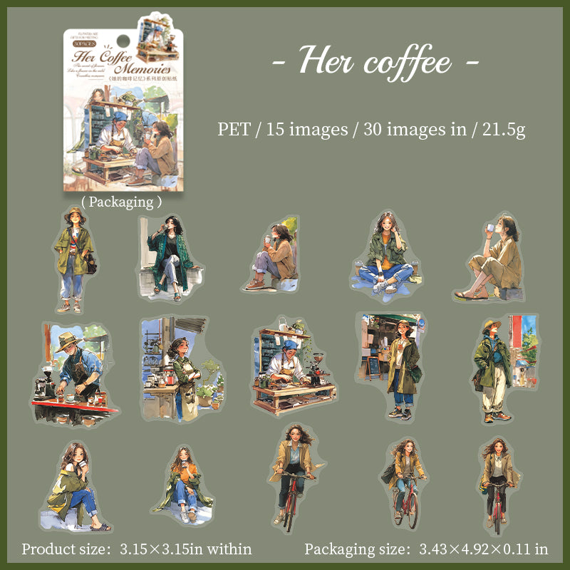 #02646 Memory of Coffee Series Sticker