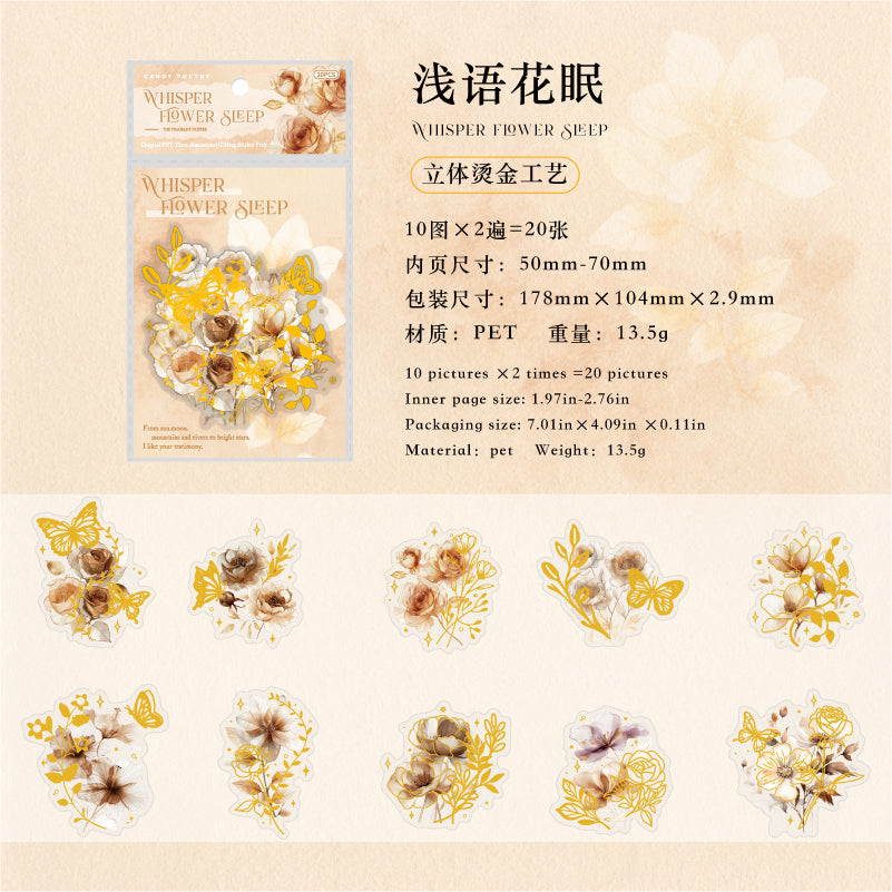 #02611 Golden Rose Series Sticker