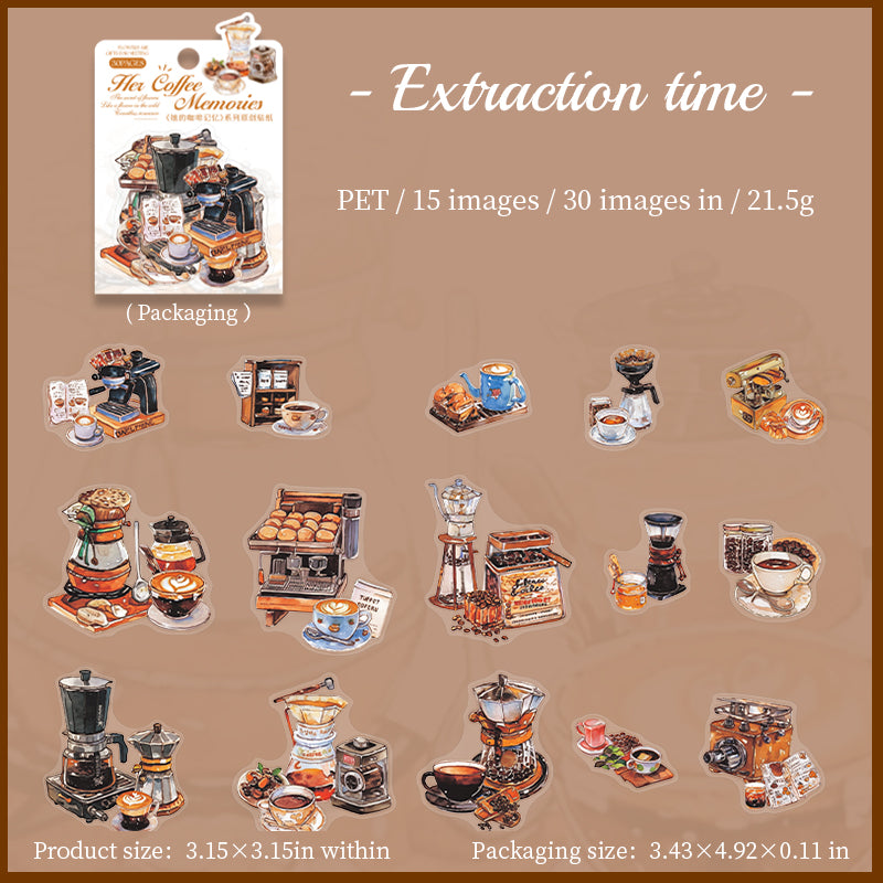 #02646 Memory of Coffee Series Sticker