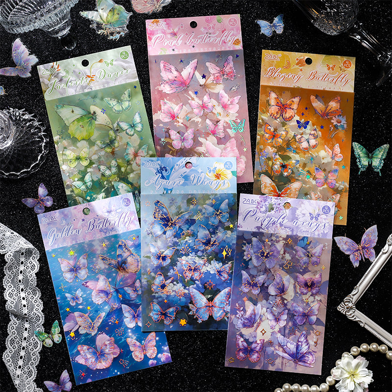 #02273 Shinny Butterfly Series Sticker
