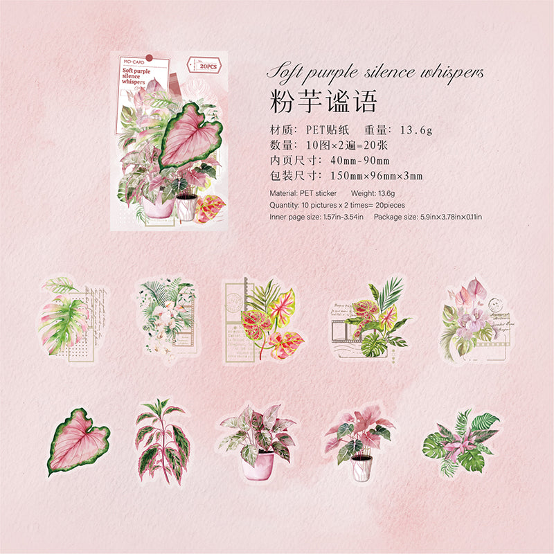 #02198 Washi Plants Series Sticker