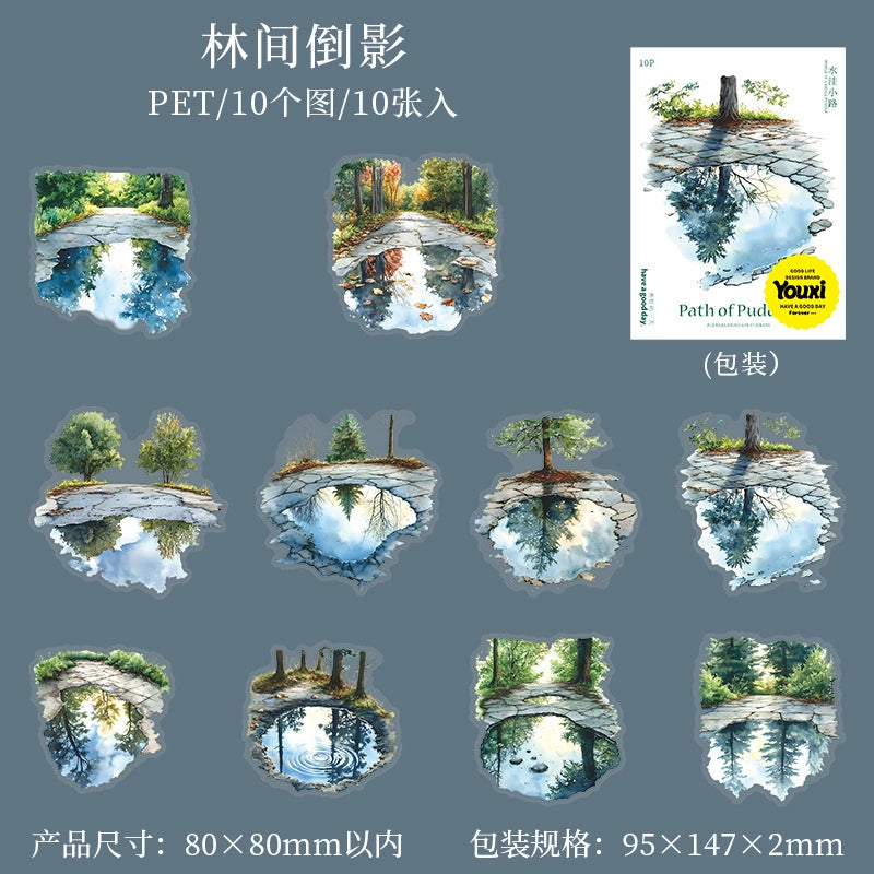 #02838 Water Puddle Series Sticker