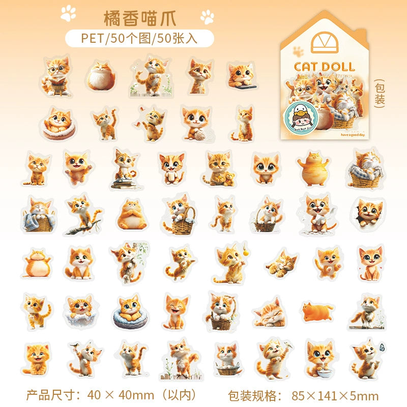#02708 Cat Doll Series Sticker