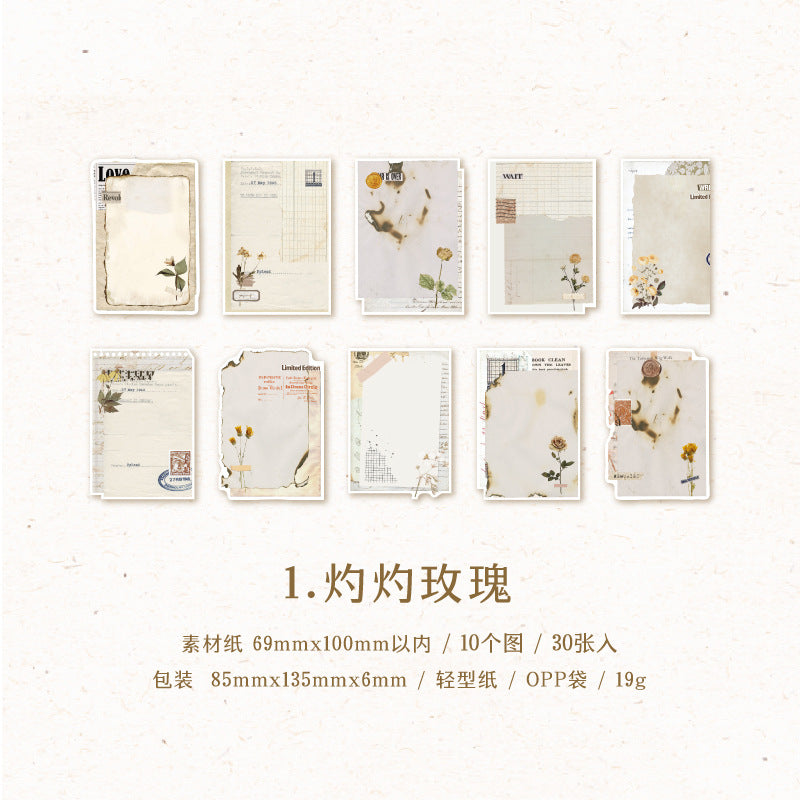 #02776 Flower Note Series Sticker