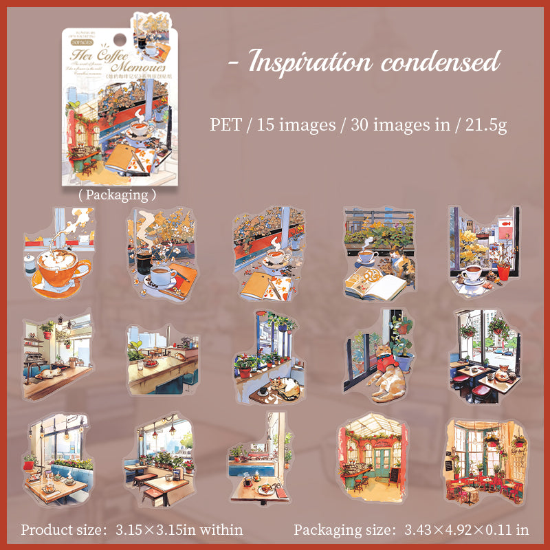#02646 Memory of Coffee Series Sticker