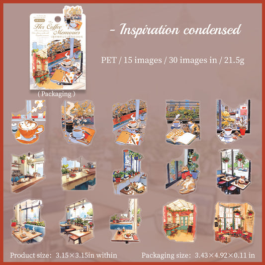 #02646 Memory of Coffee Series Sticker