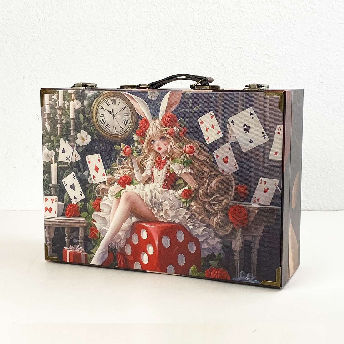 #01148 Customized Pattern Wooden Suitcase