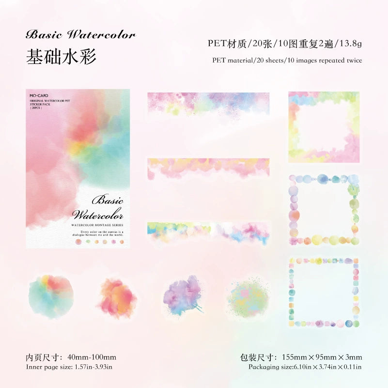 #02829 Water Color Series Sticker